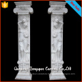 Popular natural stone decorative greek girl columns for decoration or architecture